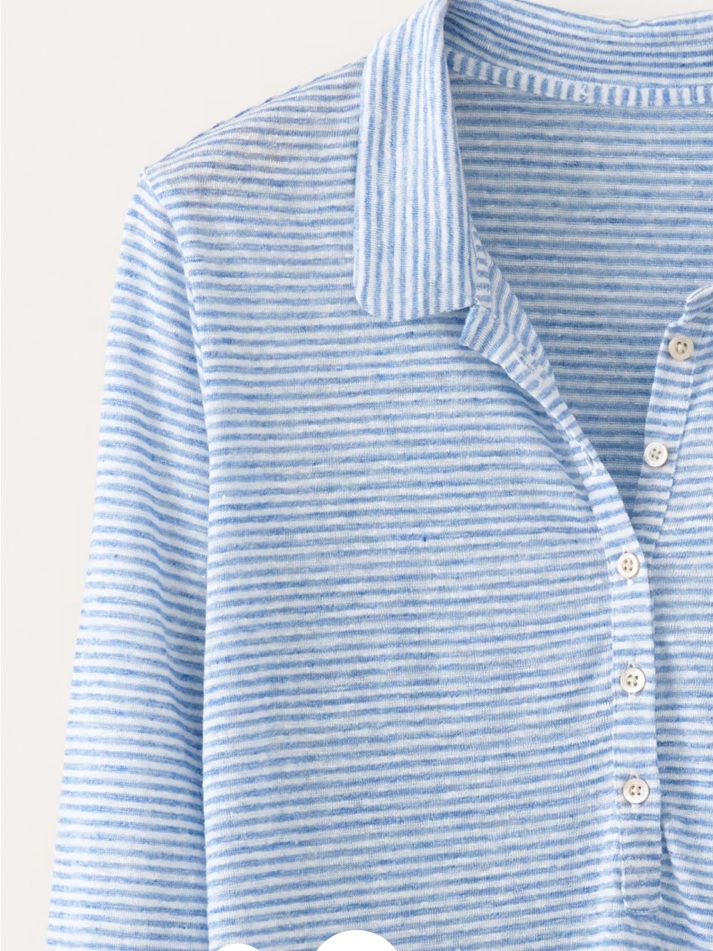 Poetry striped knit polo shirt Size 4US - Picture 4 of 8